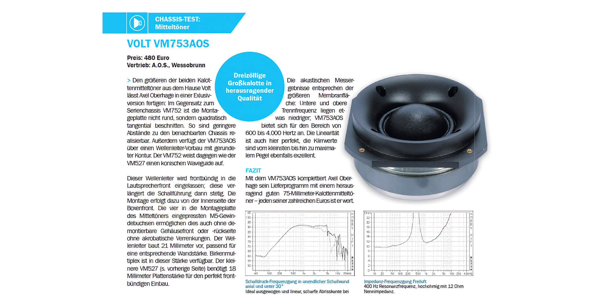 Hobby HiFi Reviews 04/2018 – Volt Loudpeakers Ltd