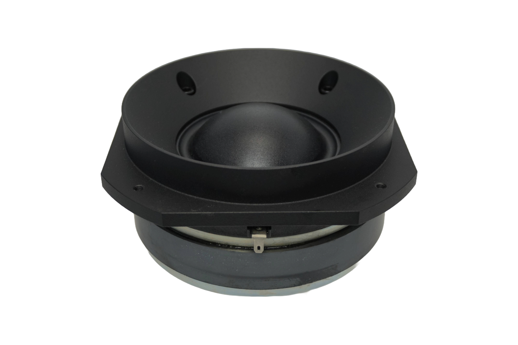 3" midrange dome for studio monitoring. soft dome short, front-mounted horn, it delivers exceptionally smooth frequency response and the controlled dispersion required for precise imaging in critical listening environments.
